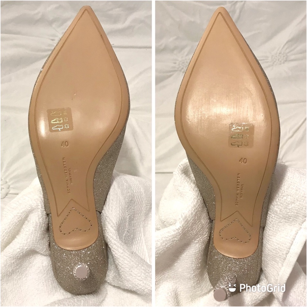 SOPHIA WEBSTER Jasmine Crystal Mid-Heel Shoes US 9 / EU 40 New in Box - Picture 11 of 14